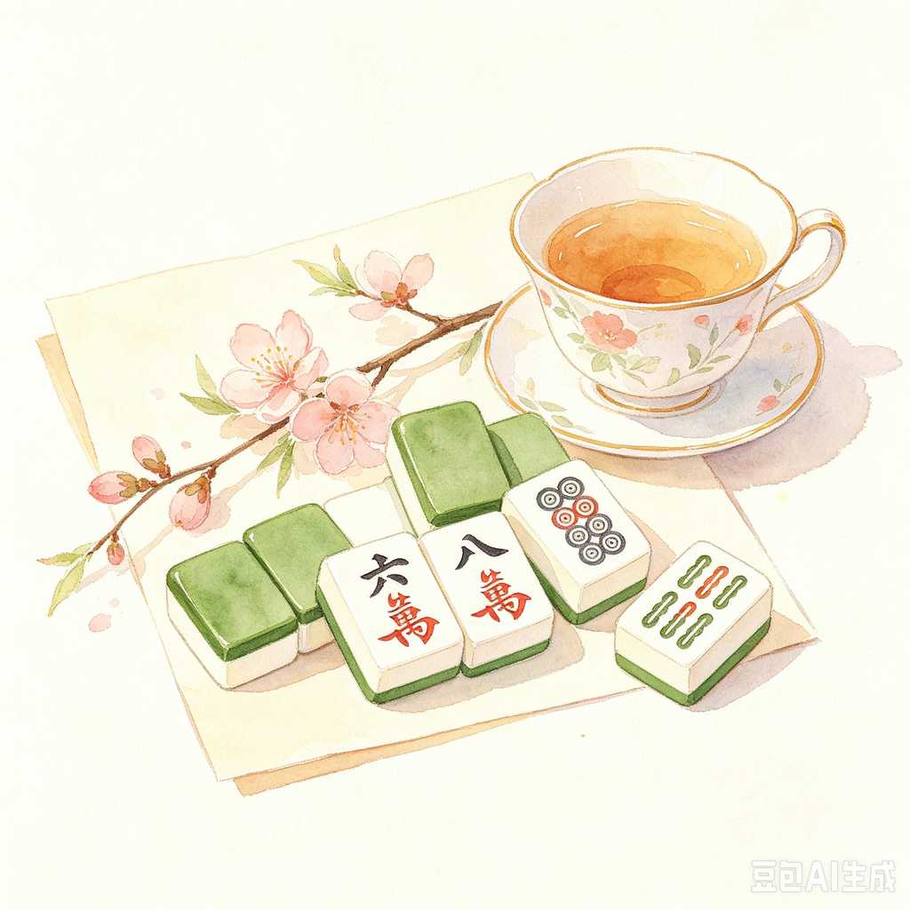 asian classic board game mahjong