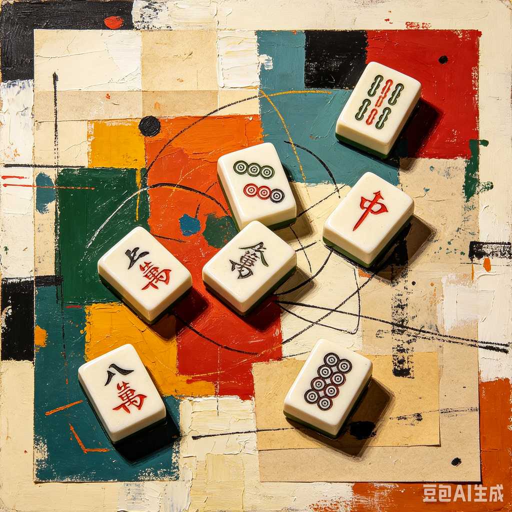 bright print mahjong tiles